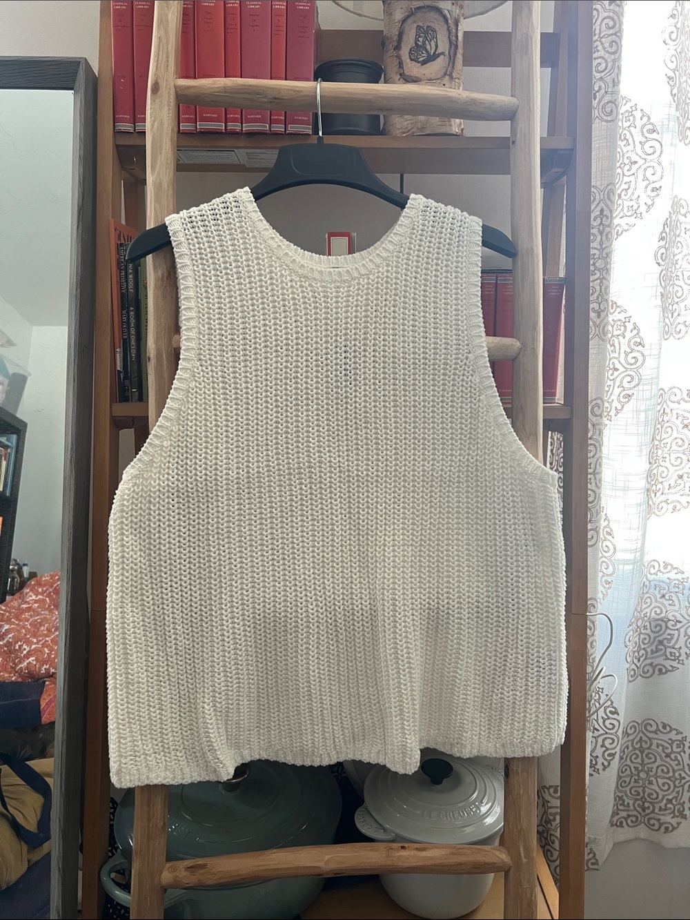 Old Navy Cream Knit Sleeveless Tank